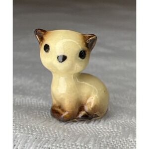 Precious Little Mini Siamese Kitten Hagen Renaker 1/2 In Tall Chipped Tail